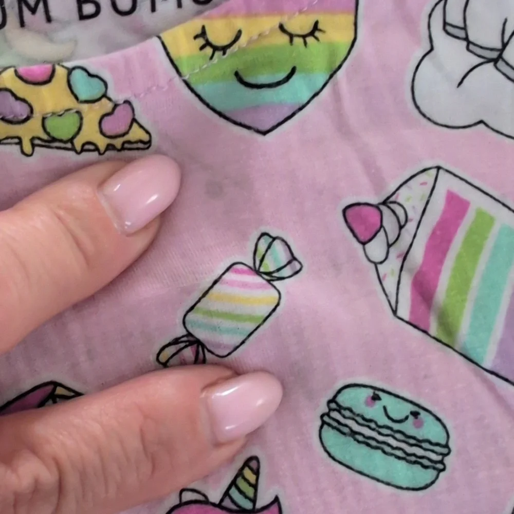 Pink Unicorn and Ice Cream Dress with Leggings